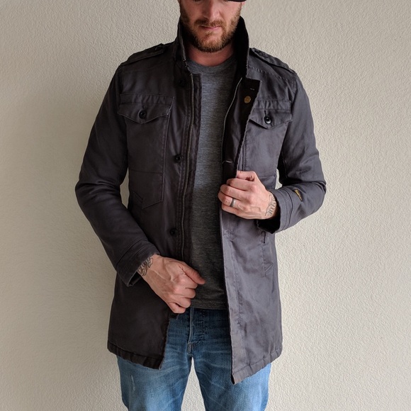 g star raw garber trench coat